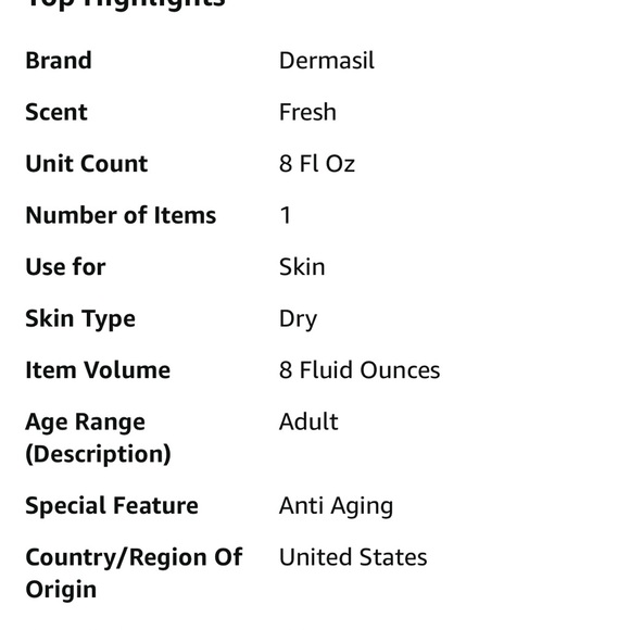 Dermasil Labs Aloe Fresh Moisturizing Body Lotion - Picture 3 of 17